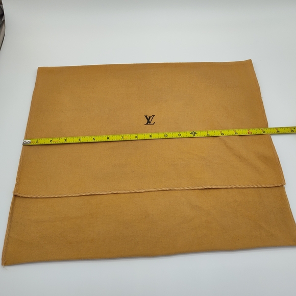 LOUIS VUITTON Extra Large Dust Bag Gold Tan Envelope Style Authentic EUC - Picture 4 of 4